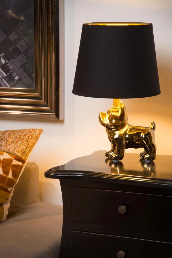 Lucide EXTRAVAGANZA SIR WINSTON - Table lamp - 1xE14 - Gold - atmosphere 2